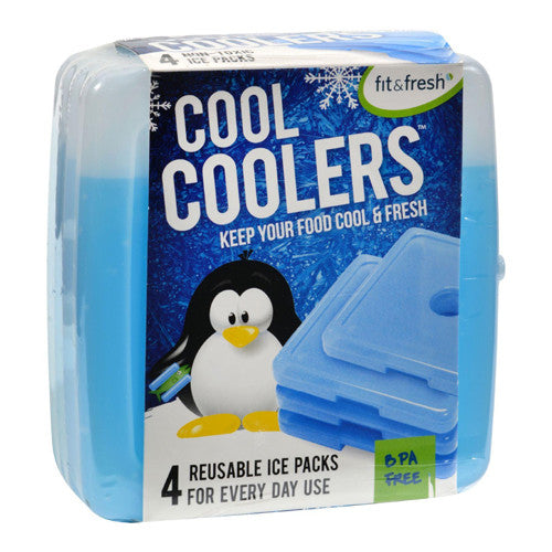 Fit And Fresh Kids Cool Coolers Containers, 4 Ea